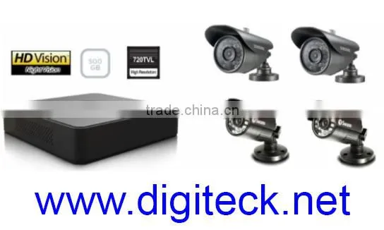 Swann Security Kit DVR4-1500 4 Channel CCTV & 2 x PRO-735 & 2 x Samsung SCO-2040R Cameras