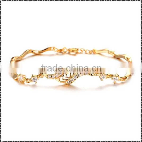 18K Gold New Products Women Fashion Bracelet Gold Jewelry
