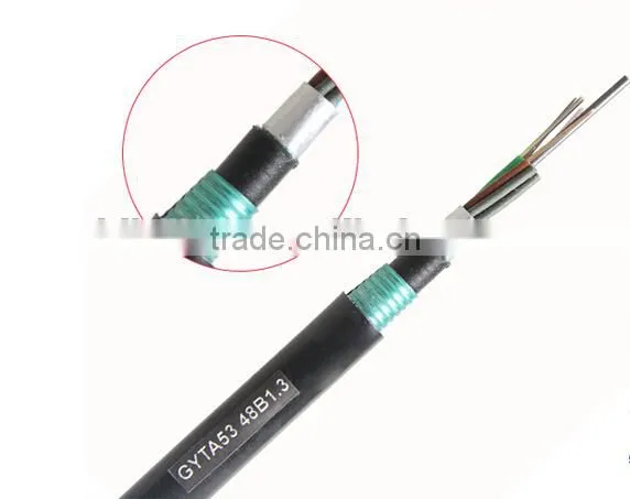 Professional Direct Buried Armored Outdoor Fiber Optical Cable Gyta5 in Stock photo-2