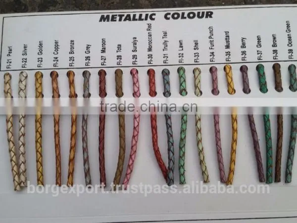2.5mm Braided Leather Cords From BORG EXPORT / Braided Leather Cord 2.5 mm photo-3