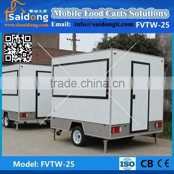 New Style New Shape Food Truck Fast Food Van for Sale Hot Dog Cart photo-5