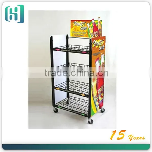 NEW Wire Floor Liquor Bottle Display Rack HXS-1355 photo-2
