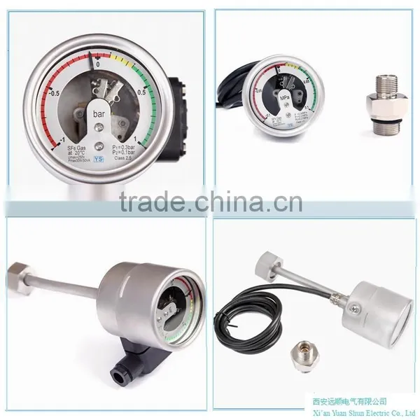 All Stainless Steel Oil Filled Electric Contact Mpa Pressure Gauge With Alarm With Temperature Compensation photo-4