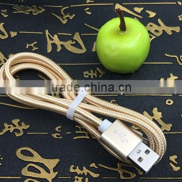 Durable 1m Nylon Braided Usb Cable for Android Phones, Micro Usb v8 Charger Cable Charging Cord photo-6