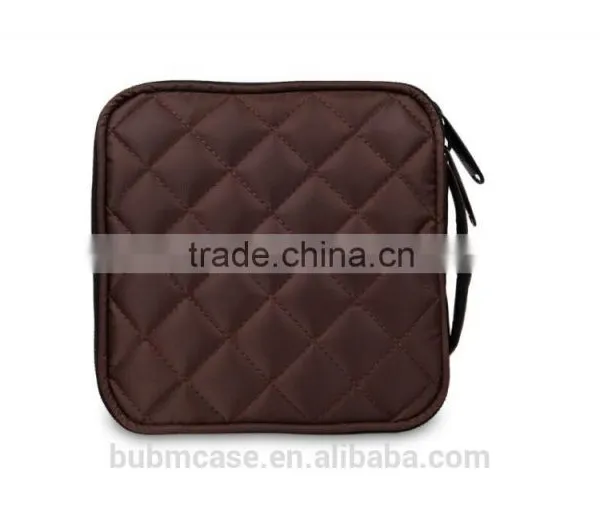 Fashion Coffee 32 Capacity PVC Fabric DVD Case CD Holder Personalized cd Case Multi Disc Dvd Cases photo-3
