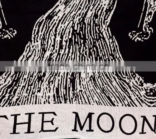 Indian Printed Wholesale Tapestry, Wolf Wall Hanging, Moon Hippie Beach Blanket, Boho Picnic Throw photo-5