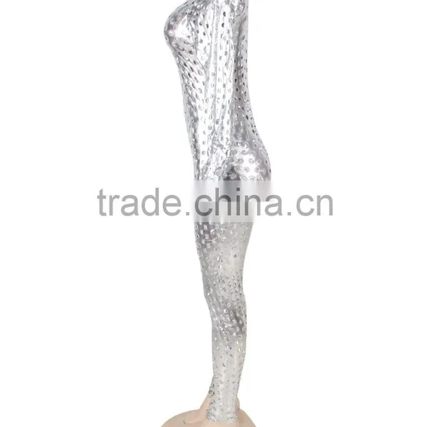 Top Quality Paypal Accept 3 Colors Available Full Body Sexy See Through Leather Bodysuit photo-3