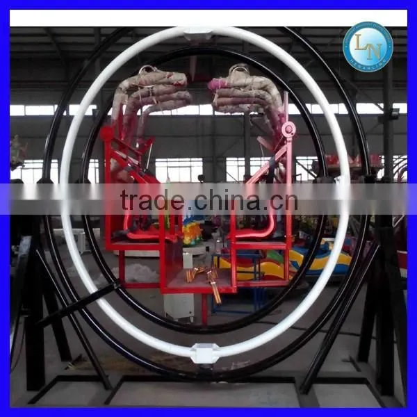 China Amusement Fairground Space Ring Rides 6 Seats Human Gyroscope Rides for Sale photo-2
