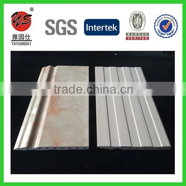 12cm Pvc Imitation Marble Decorative Line Pvc Skirting Board photo-3