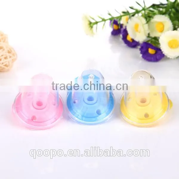 3PK High Quality Light Wooden Pacifier Clip Baby Pacifier With Plastic Clips photo-4