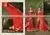 Splendid Red Georgette Designers Saree/Buy Indian Designer Sarees for Women