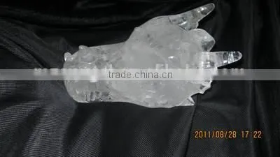 Wholesale Nice Hand Carved Clear Crystal Dragon Skull for Friend Gifts photo-5
