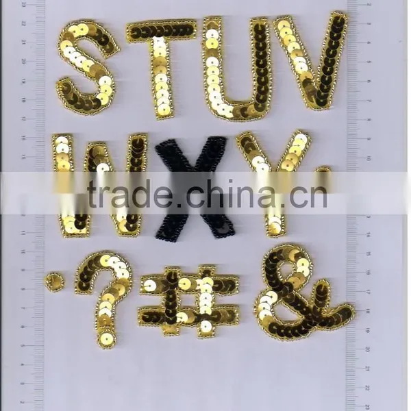 Hot Sale Sequin Letter Applique photo-4