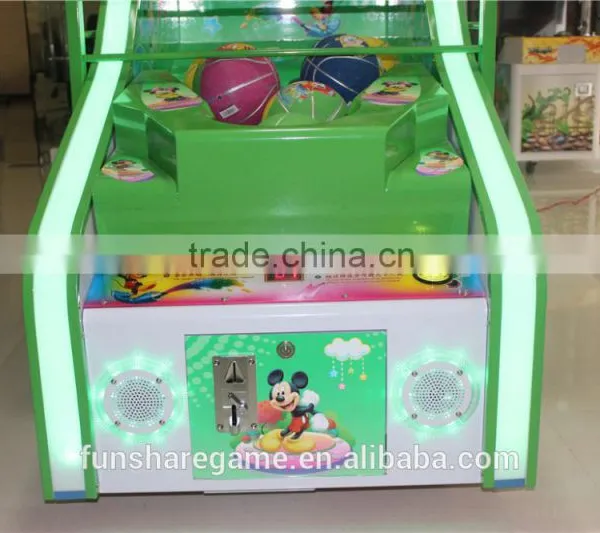 Micky Mouse Coin Operated Basketball Game Machine For Kids photo-4