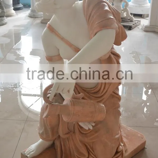 Hand Carved Life Size Marble Statue of Apollo Bath photo-6