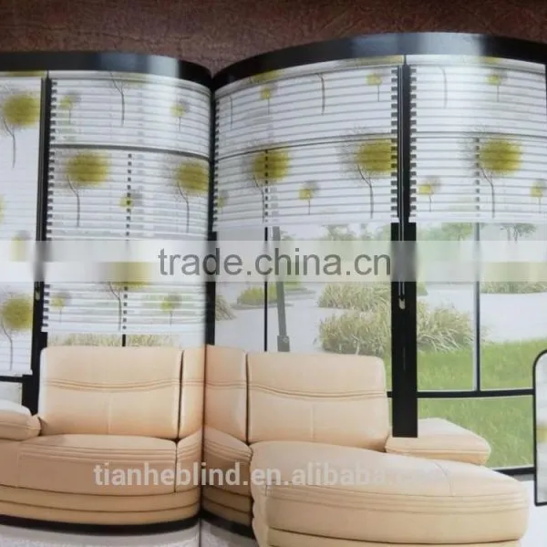 Tree Printed Office Shangri-la Blinds Fabrics, Sun Shade Window Blinds