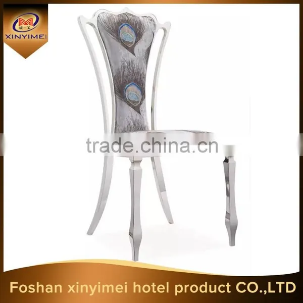 Wholesale New Design Modern Stainless Steel Chair for Dining Hall photo-5