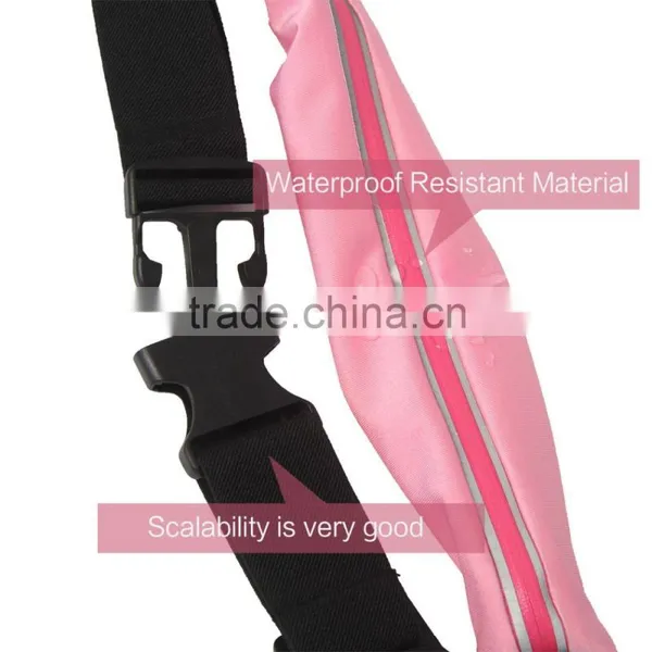 Sports Running Waist Pack Runner Belt Waist Bag With Two Pockets photo-4