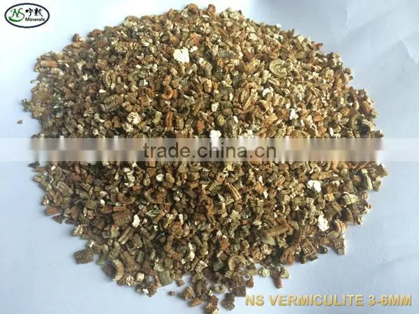 Gold Exfoliated/Expanded Vermiculite Price 1-3mm, 2-4mm, 3-6mm, 4-8mm Etc photo-3