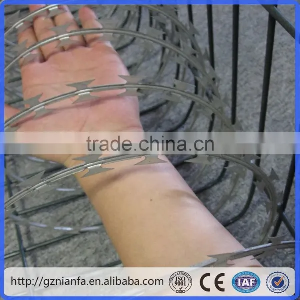 450mm Coil Diameter Concertina Razor Barbed Wire(Guangzhou Factory) photo-4
