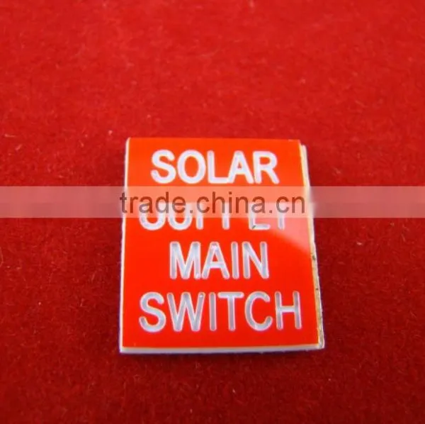 Solar ABS Plastic Warning Tag photo-6