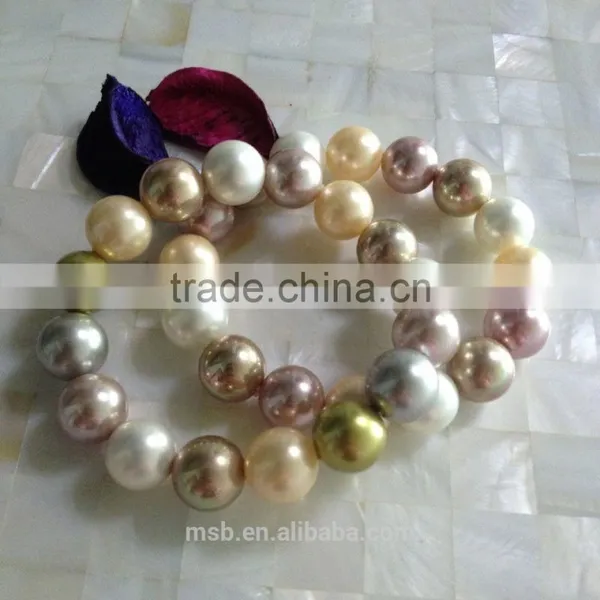 Loose Round Imitation Pearl Multicolor for Bacelet Pendant Necklace photo-4