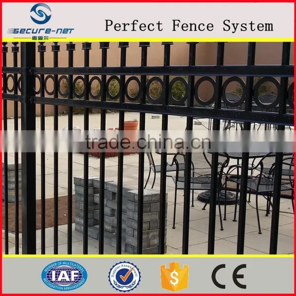 Pvc Coated Spear Top Tubular Steel Fence/backyard Grass Protection Steel Fence photo-2