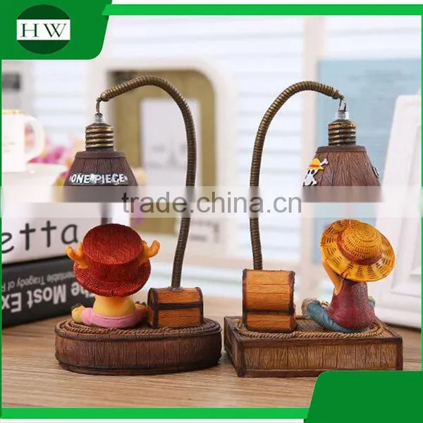 Resin Decorative Cartoon One Piece Eye Protection Battery Operated Led Study Reading Desk Table Night Light Lamp photo-4