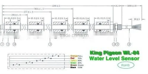 Wired Water/Oil Level Sensor WL-04 photo-4