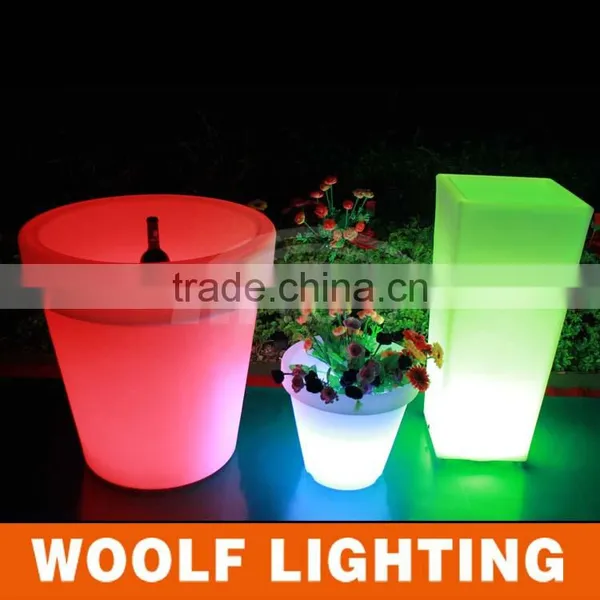 Garden Decor LED Illuminated Plastic Flower Planter photo-3