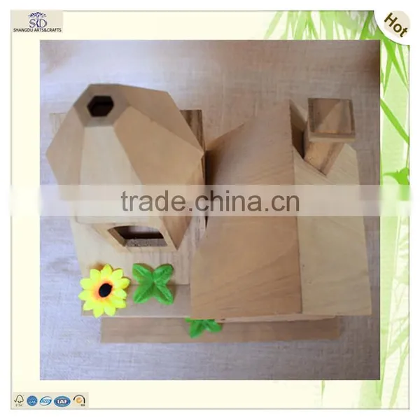 Best Selling Unfinished Natural Antique Wood House Castle photo-2