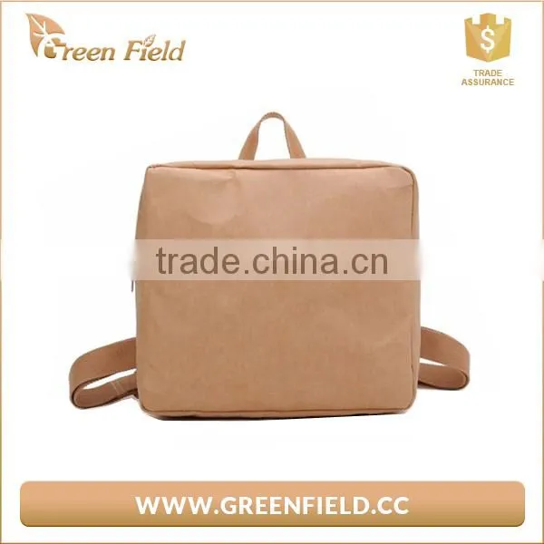 Day Backpack Kraft Paper Backpack Strong Washable Paper Laptop Backpack photo-3
