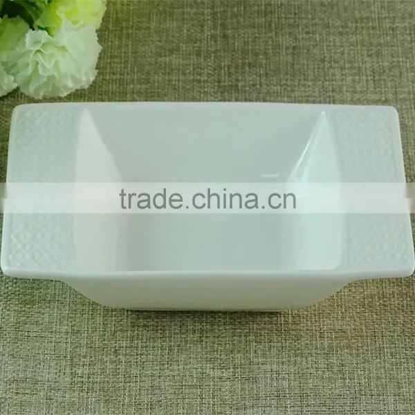 Cheap China Oblong White Porcelain Dishes Manufactures Of Dishes To Restaurant photo-4