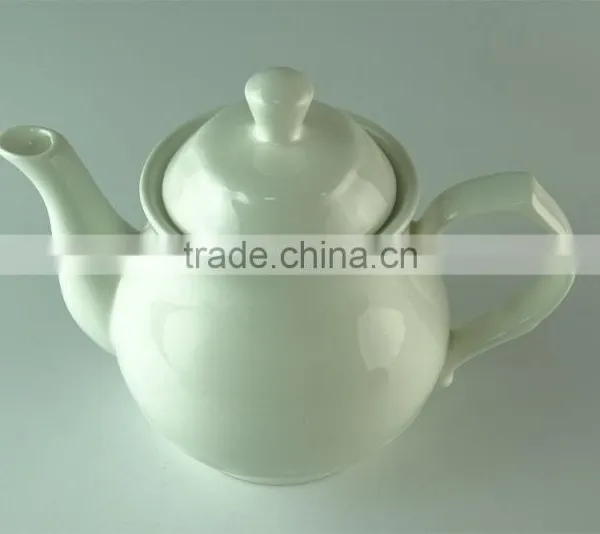 White Modern Ceramic Tea Pot For Home and Hotel photo-2