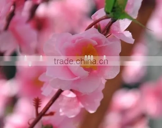 Blooming Tree Top Quality Factory Indoor Decoration Artificial Peach Tree photo-3