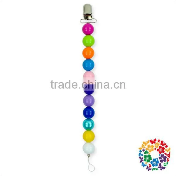 China Manufacturer Wholesale Safe Silicone Baby Soother Chain Holder Pacifier Holder Clip photo-4