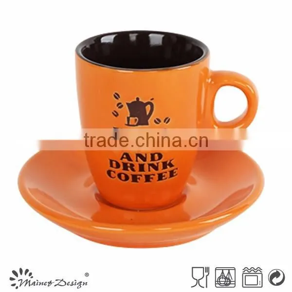 2015 New Product Dinnerware Milk Mug With Saucer photo-3