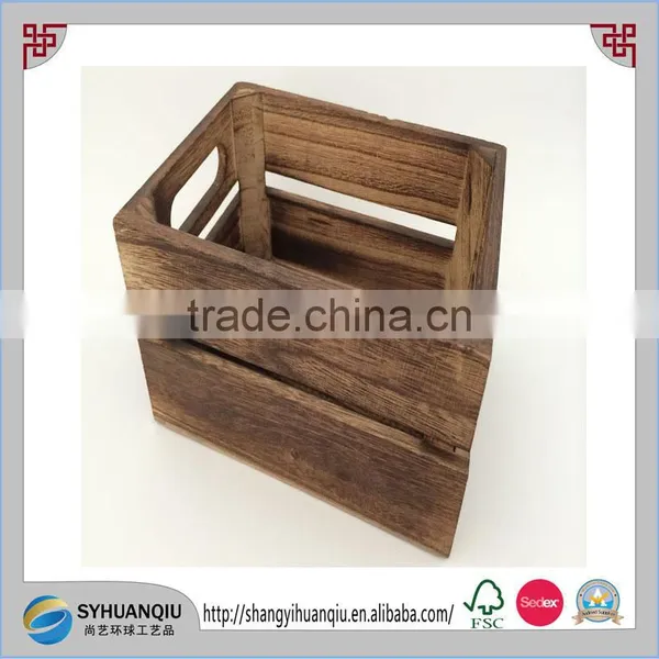 Vintage Style Wooden Apple Box Fruit Box County Decor photo-3