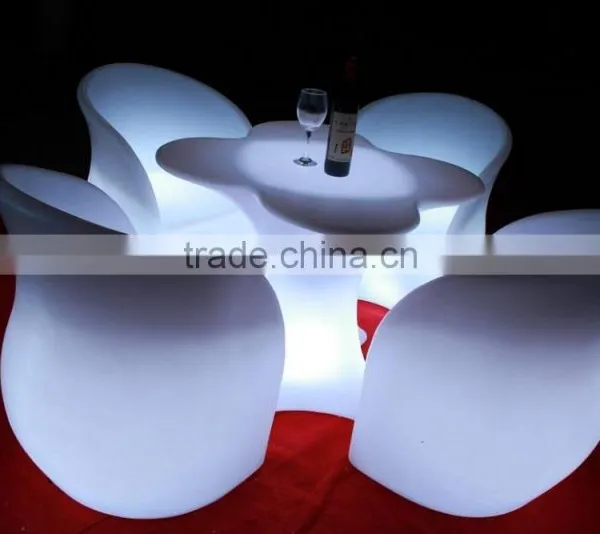 Modern Popular Infrared Remote Control Led Commercial Furniture Table Chair Sets photo-5