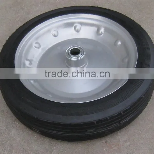 Heavy Duty Metal Rim Solid Wheels 12 Inch Made in China OEM photo-2