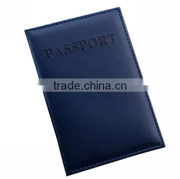 New Universal Womens Mens PU Leather Passport Holder Cover Ticket Protector Case