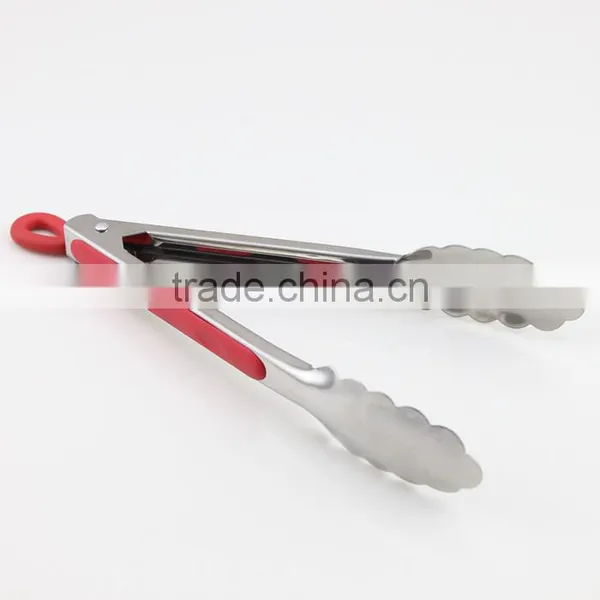 9 Inch Mini Kitchen Ware Stainless Steel Tongs photo-4