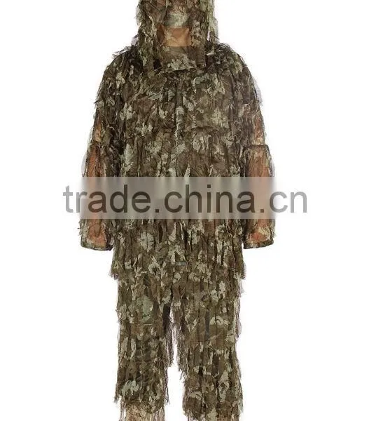Clothes With Leaf Camouflage Pattern Fatigues Ghillie Suit photo-3