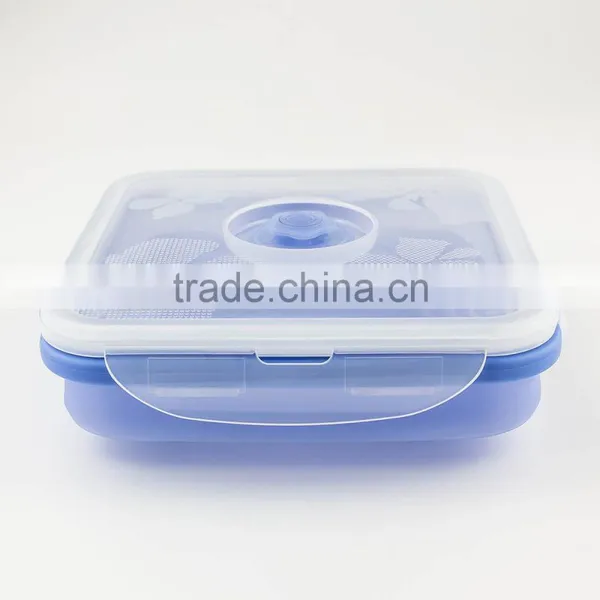 New Design High Quality Eco-friendly Reuseable Silicone Folding Bowls/lunch Boxes/storages photo-5