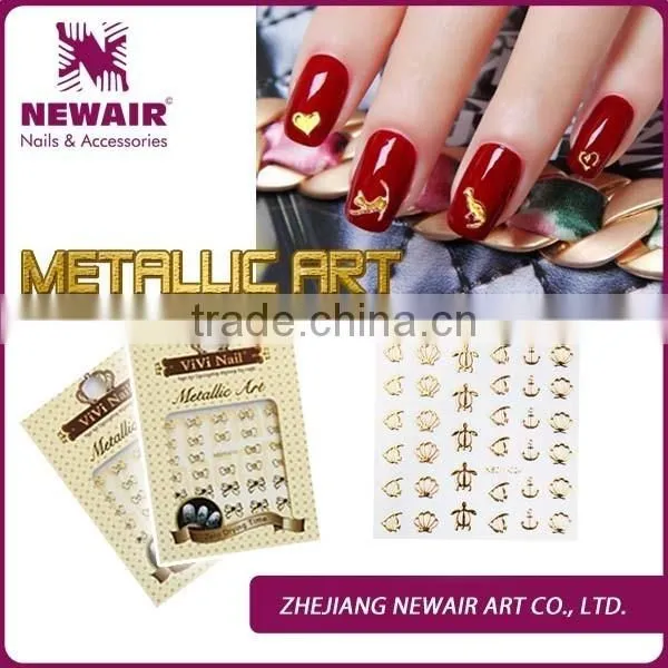 2016 Nail Art Supplies Girl Top Designs Sticker Metalic Nail Decals photo-2