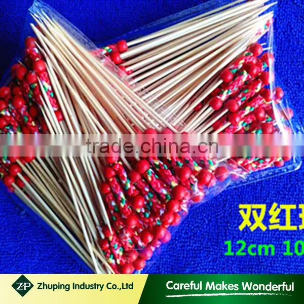 ZHUPING Customized Decorative Cocktail Bamboo Fruit Pick