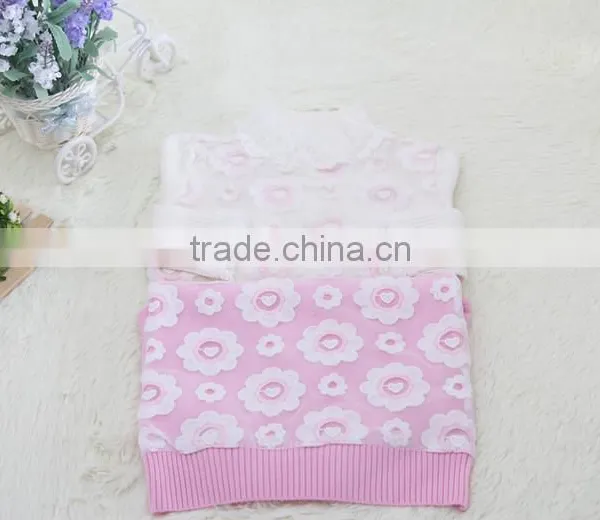 Pink Latest Design High Neck Youth Knitting Children Clothes 2016