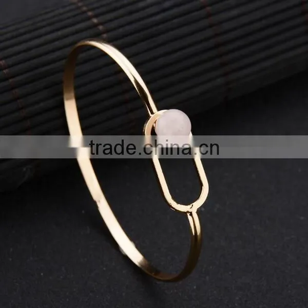 Zm35323a Korean Bangle Design Fashion Girls Gold Plated Bracelet Jewelry photo-4