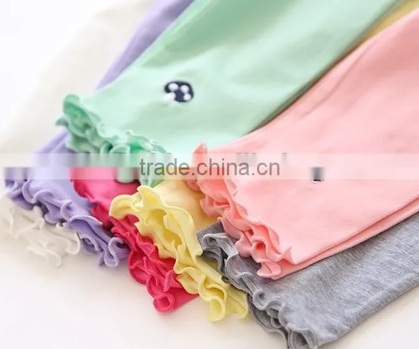 Wholesale Fashion Designer Cotton Spandex Girls Ruffle Pants and Kids Dress photo-2