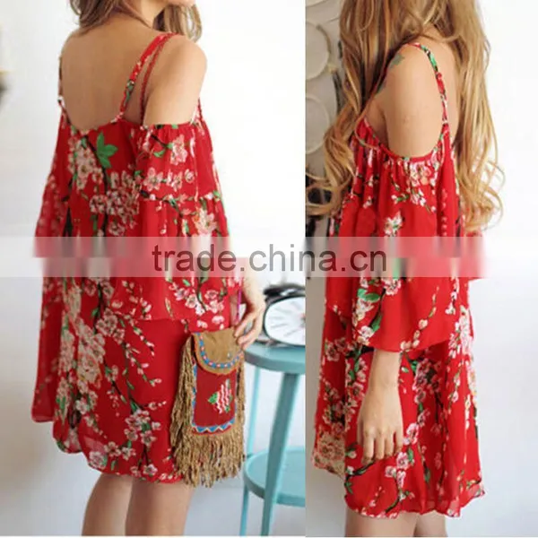 Walson F20005A New Collection Floral Printing Dress for Women photo-2